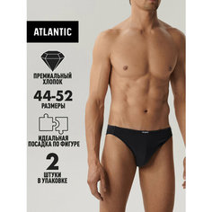 Трусы Atlantic, комплект из 2 шт., размер L, темно-серый