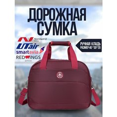 Сумка дорожная , 24 л, 40х30х40 см, ручная кладь, красный Нет бренда