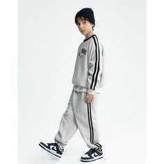 Брюки спортивные Gloria Jeans, размер 12-14л/158-164, серый меланж