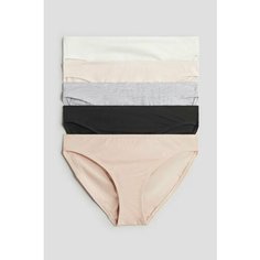Трусы H&M, размер 8-10 лет, розовый, белый, серый