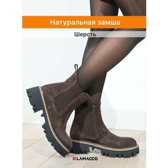 Ботинки челси LAMACCO Бестселлер, размер 37, черный, фиолетовый