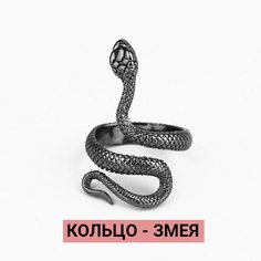 Кольцо-кулон, металл, безразмерное, черный Не определен