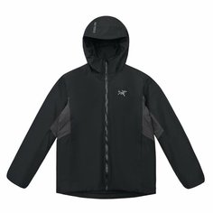 Куртка спортивная Arcteryx Solano GORE-TEX INSULATED однотонная теплая дышащая куртка с капюшоном одинакового стиля для мужчин и женщин, размер 50-52, черный Нет бренда