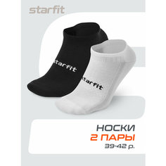 Носки Starfit, комплект, 3 пары, размер 39/42, черный/белый