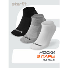 Носки Starfit, комплект, 3 пары, размер 43/46, мультиколор