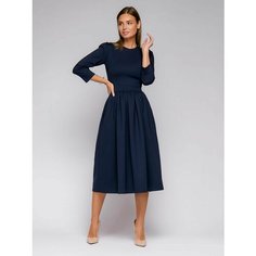Платье 1001dress Трикотаж, размер XS, синий