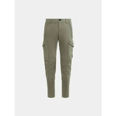 Брюки C.P. COMPANY Stretch Sateen Ergonomic, размер 54, серо-зеленый