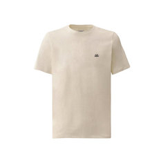 Футболка C.P. COMPANY 30/1 Jersey Logo, размер L, песочный