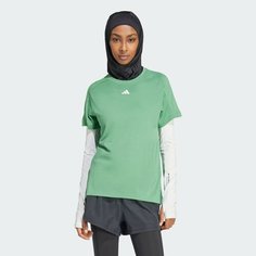 Футболка adidas, размер XS INT, зеленый