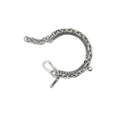 Браслет OMUT, размер 19 см, размер S, серебряный