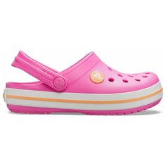 Сабо Crocs Crocband Clog, размер 31/32 RU, electric pink/cantaloupe
