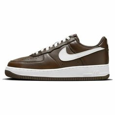 Кроссовки NIKE Air Force 1 Low Retro Color Of The Month, размер 11US / 45EUR / 29cm, Шоколадный