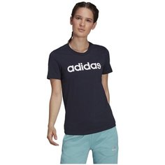 Футболка спортивная adidas Essentials Slim Logo Tee W, размер XL, синий