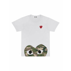 Футболка Comme des Garcons PLAY, размер XL, white