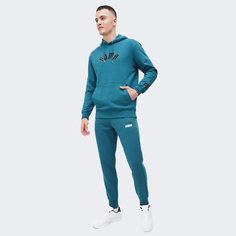Брюки спортивные PUMA ESSENTIALS+ 2 COL LOGO, размер 50, зеленый