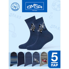 Носки OMSA KIDS 5 пар, размер 27/30, , мультиколор