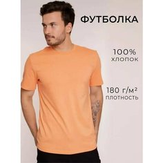 Футболка Uzcotton Premium, размер 48-50\L, персик