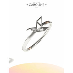 Кольцо-кулон Caroline Jewelry, лунный камень, кристалл, безразмерное, серебряный