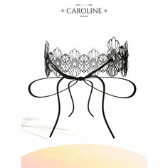 Чокер Caroline Jewelry, длина 30 см, черный