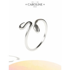 Кольцо Caroline Jewelry, безразмерное, серебряный