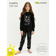 Пижама Kogankids, размер 158 / 13 лет, черный