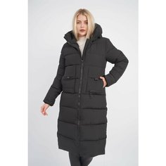 Парка H&T Collection, размер 42, черный