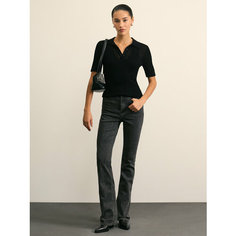 Джинсы буткат Zarina bootcut, размер 2XL (RU 52)/164, серый