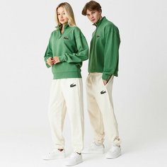 Брюки спортивные LACOSTE Relaxed fit, размер TXL, бежевый