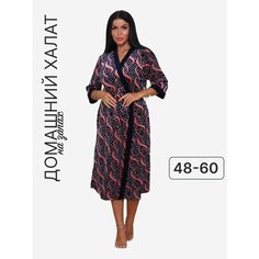 Халат Domini Style, размер 50, бордовый