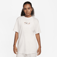 Футболка NIKE nsw tee bf prnt swsh, размер L, sail