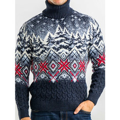 Свитер Pulltonic, размер 48+, , синий