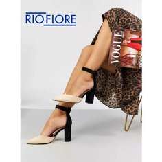 Туфли слингбэки Rio Fiorе, размер 40, бежевый/черный
