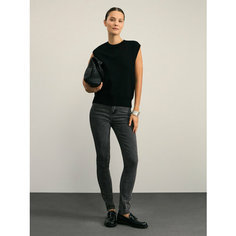Джинсы скинни Zarina skinny, размер XS (RU 42), серый деним