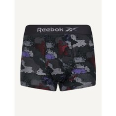 Трусы Reebok anders, комплект из 3 шт., размер S, черный/серый