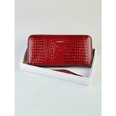 Кошелек Skin, фактура зернистая, burgundy