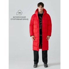 Пуховик FN куртка мужская зимняя SNOWFALL LONG, размер L, красный ФН