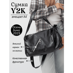 Сумка кросс-боди TINY KITTY, фактура лаковая, черный