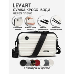 Сумка LEVART, фактура рельефная, бело-молочный