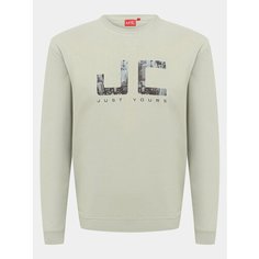 Толстовка JUST CLOTHES, размер 50, , бежевый
