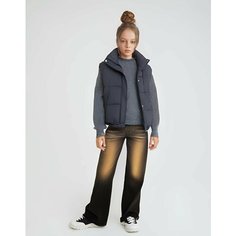 Джинсы Gloria Jeans GJ COOL, размер 13-14л/164 (40), черный/коричневый