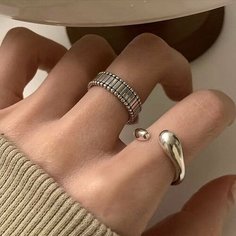 Кольцо, безразмерное, серебристый Alvi Lovely