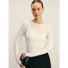 Лонгслив Zarina, размер XL (RU 50), , ванильный