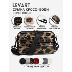 Сумка LEVART, фактура рельефная, леопардовый