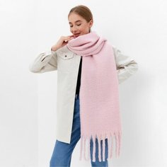 Шарф Minaku для женщин,210х38 см, one size, розовый