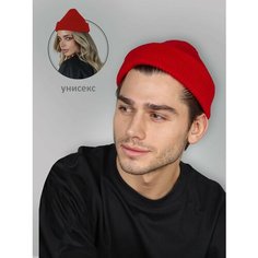 Шапка бини INVERNO для мужчин, размер 56, красный