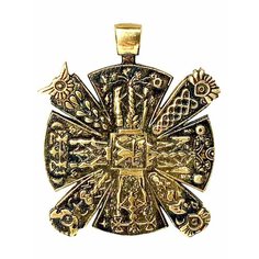 Подвеска Вербица, бронзит, бронзовый