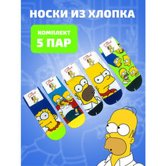 Носки Amigobs, комплект, 5 пар, размер 36-41, мультиколор