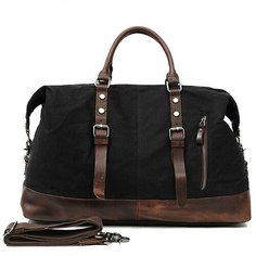 Сумка дорожная , 31 л, 23х27х50 см, ручная кладь, черный Camelbags