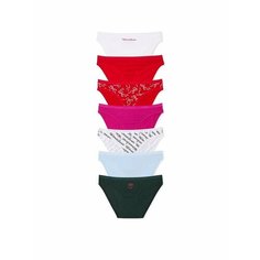 Трусы Victorias Secret, комплект из 7 шт., размер XL, мультиколор