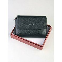 Кошелек Skin, фактура зернистая, black